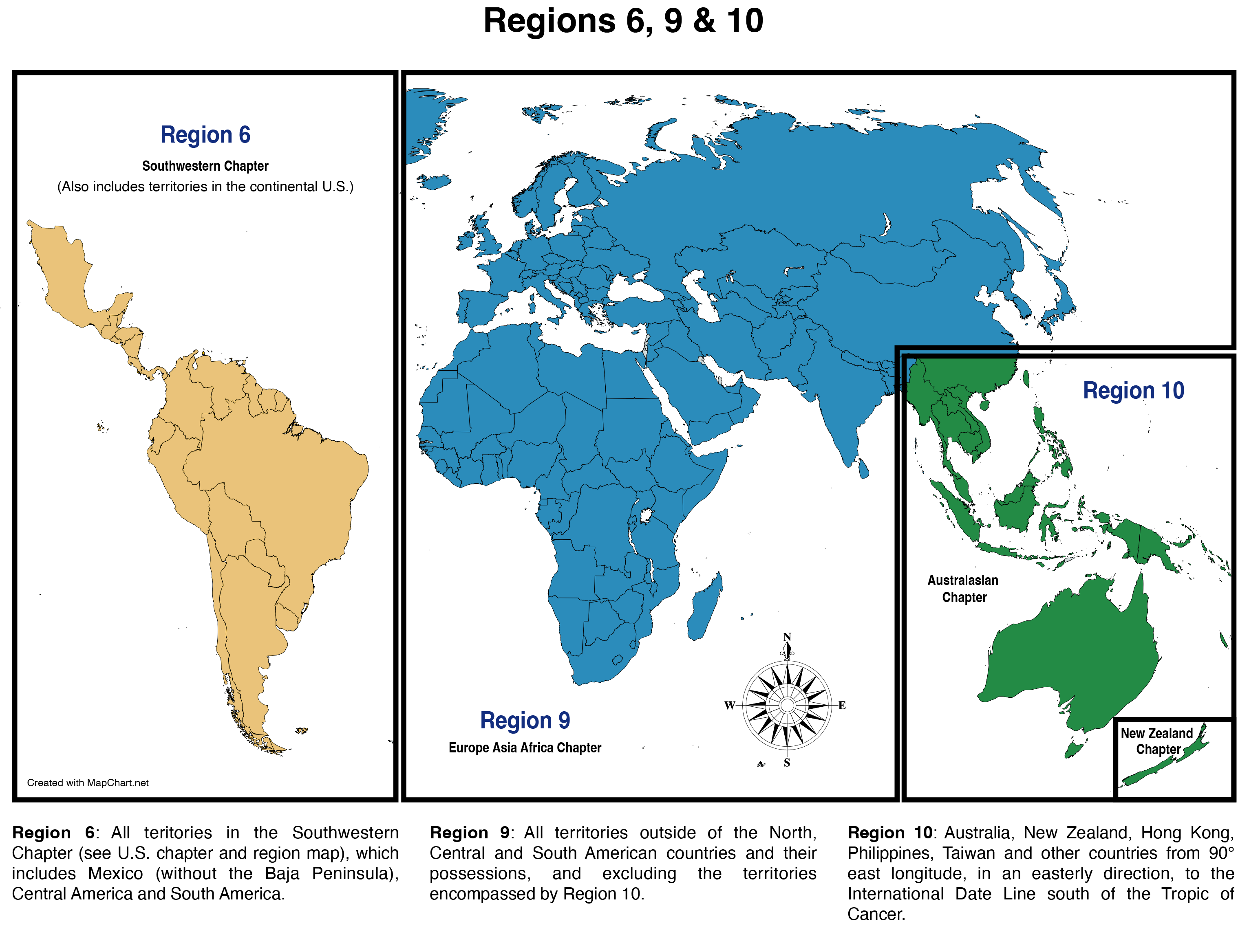 EASA Regions 6, 9 and 10